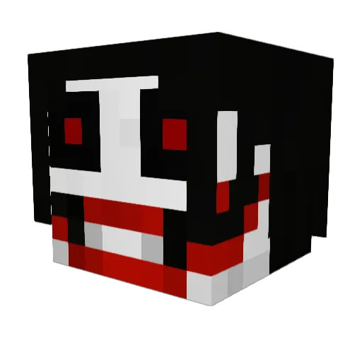 gkr1s Minecraft avatar head, 3D render