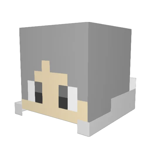 gkswns9 Minecraft avatar head, 3D render
