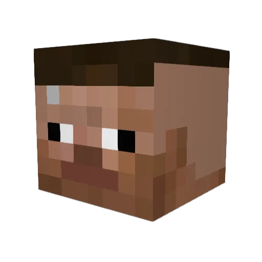 gku90 Minecraft avatar head, 3D render