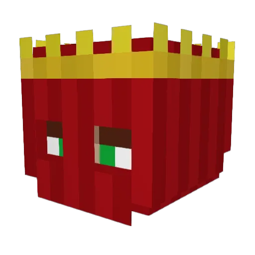 gl1fy Minecraft avatar head, 3D render