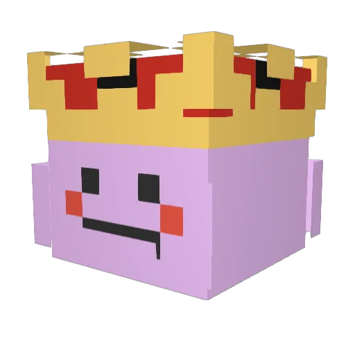 gl1ock Minecraft avatar head, 3D render