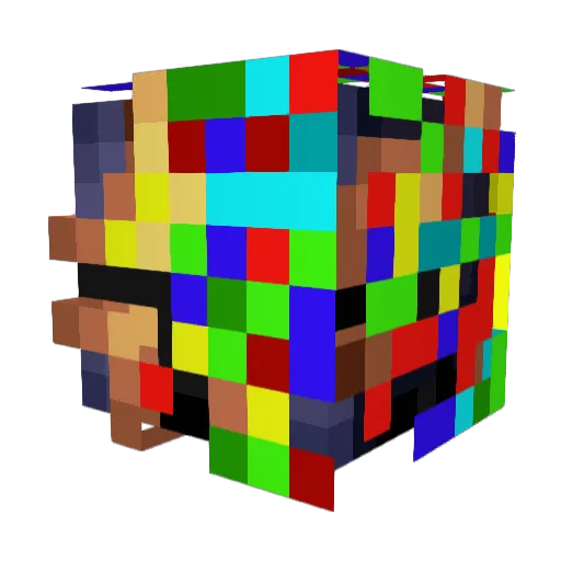 gl1tchdrone Minecraft avatar head, 3D render