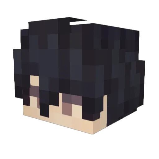 gl1tchr Minecraft avatar head, 3D render