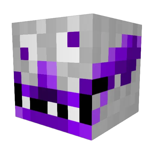 gla1_ Minecraft avatar head, 3D render