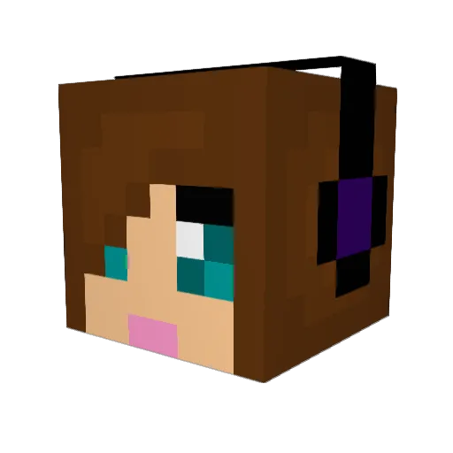 glaceonlover11 Minecraft avatar head, 3D render