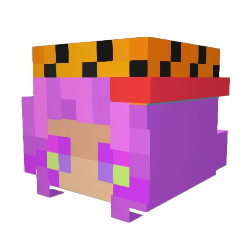glaciesanc Minecraft avatar head, 3D render