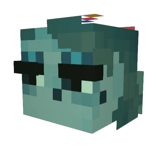 gladebell Minecraft avatar head, 3D render