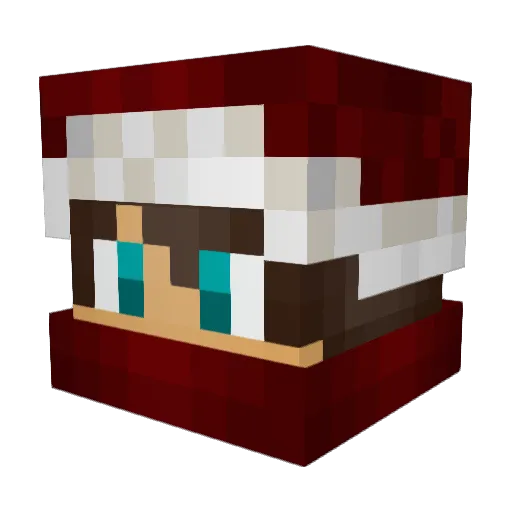 gladestate Minecraft avatar head, 3D render