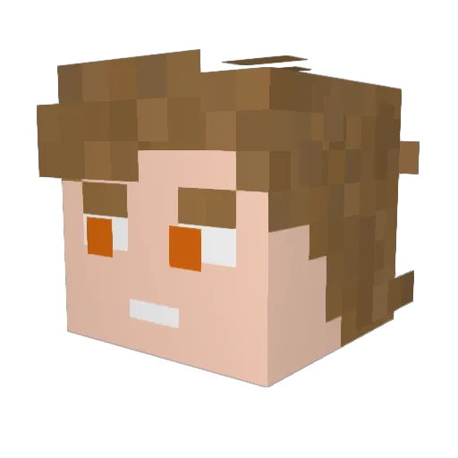 gladiatorpwnz_ Minecraft avatar head, 3D render