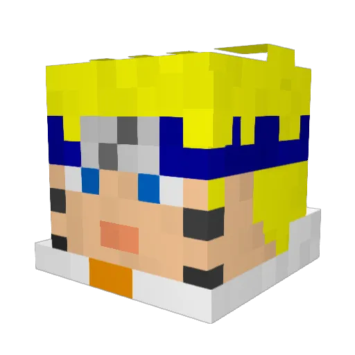 gladiyliys Minecraft avatar head, 3D render