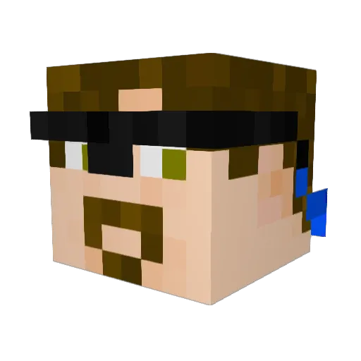 glafrance Minecraft avatar head, 3D render