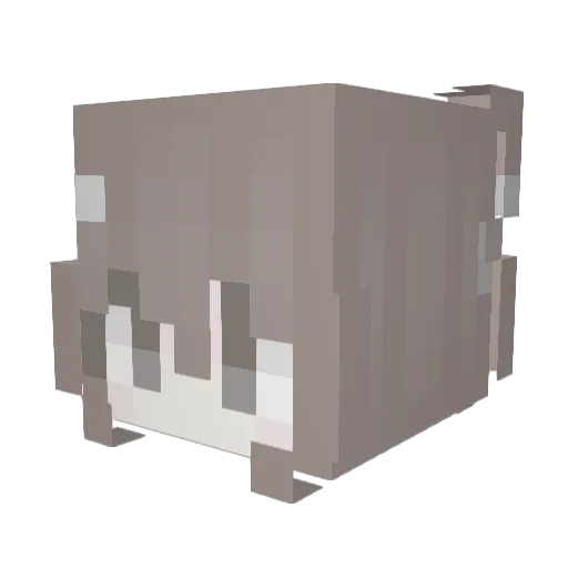 glamah Minecraft avatar head, 3D render