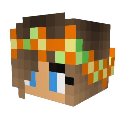 glamglam1233 Minecraft avatar head, 3D render