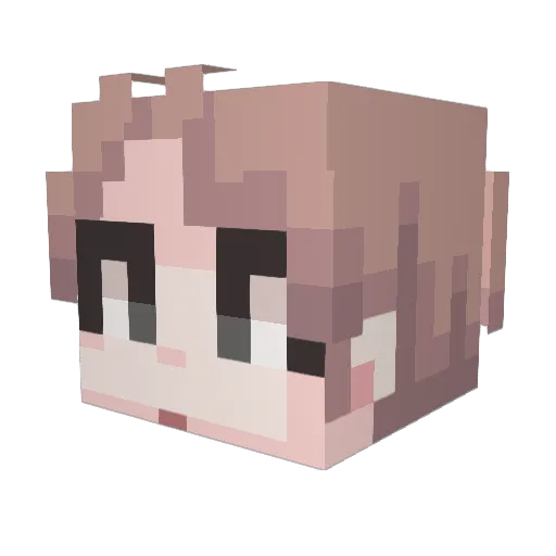 glan___ Minecraft avatar head, 3D render