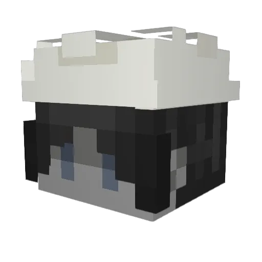 glareze Minecraft avatar head, 3D render