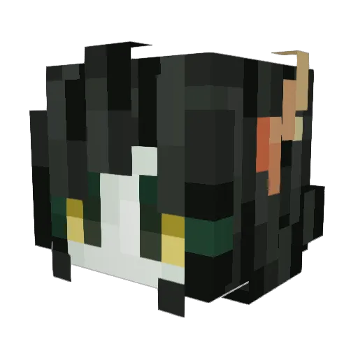 glassThicket Minecraft avatar head, 3D render