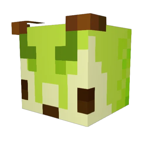 glasscoffinn Minecraft avatar head, 3D render