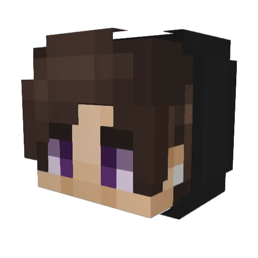 glassofsass Minecraft avatar head, 3D render