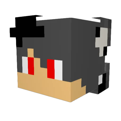 glassy38 Minecraft avatar head, 3D render