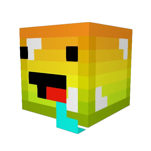 glc522 Minecraft avatar head, 3D render