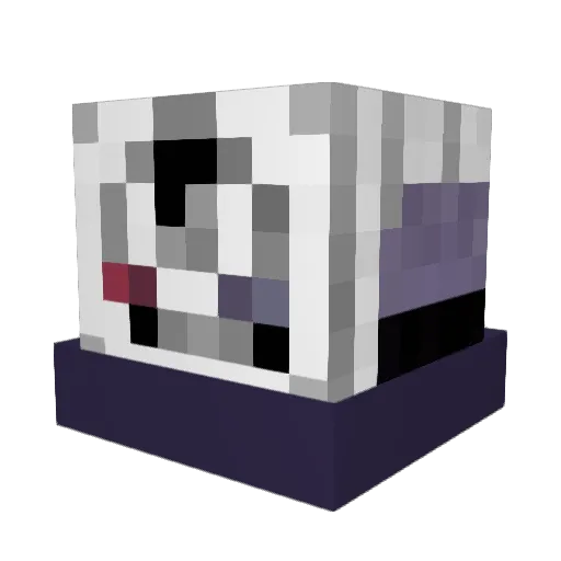 glck17 Minecraft avatar head, 3D render