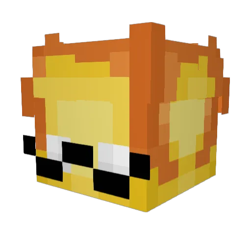 glebpetrtop Minecraft avatar head, 3D render