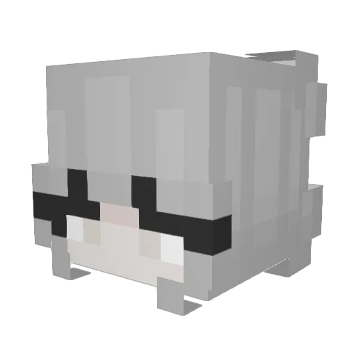 gleevee Minecraft avatar head, 3D render