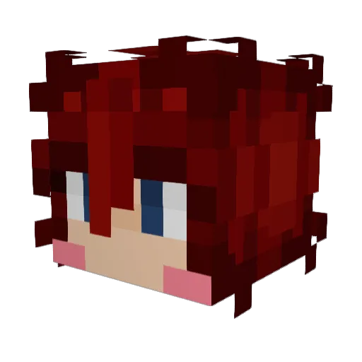 gleichklatschts Minecraft avatar head, 3D render