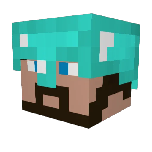 glen311 Minecraft avatar head, 3D render