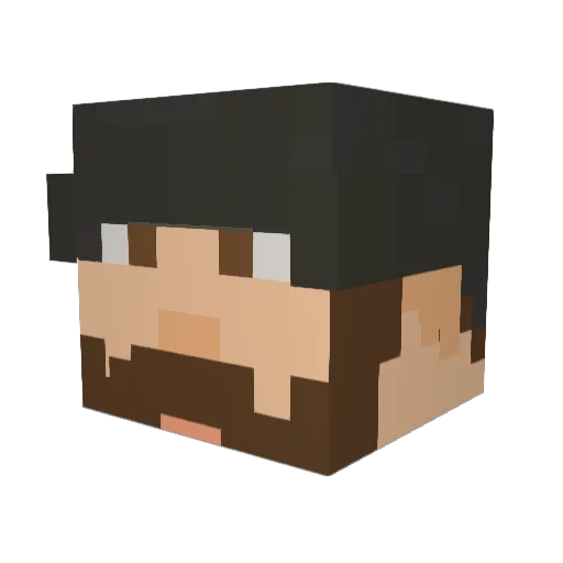 glenJAmin1982 Minecraft avatar head, 3D render