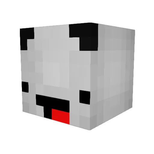 glenpaul Minecraft avatar head, 3D render