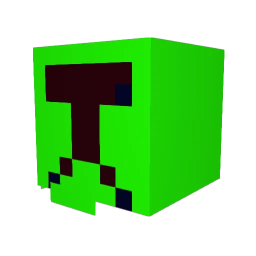 glensworld Minecraft avatar head, 3D render