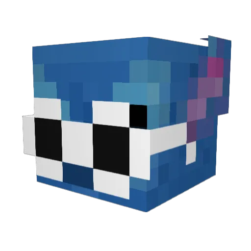 glenyB Minecraft avatar head, 3D render