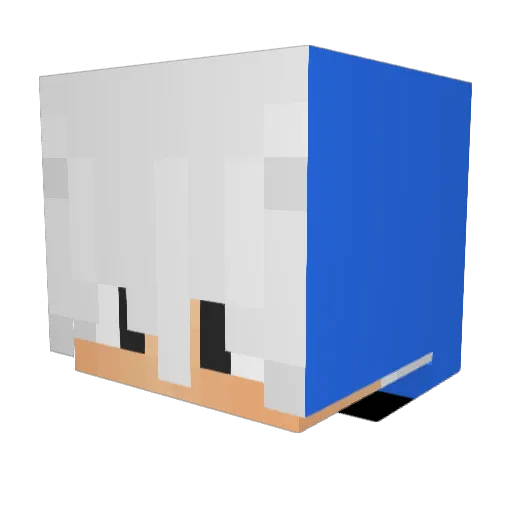 gleuen Minecraft avatar head, 3D render