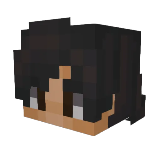 gleyva12 Minecraft avatar head, 3D render