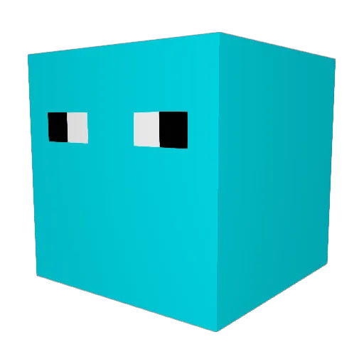 glibbityglob Minecraft avatar head, 3D render
