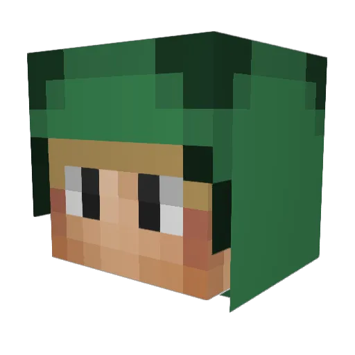 glibschig Minecraft avatar head, 3D render