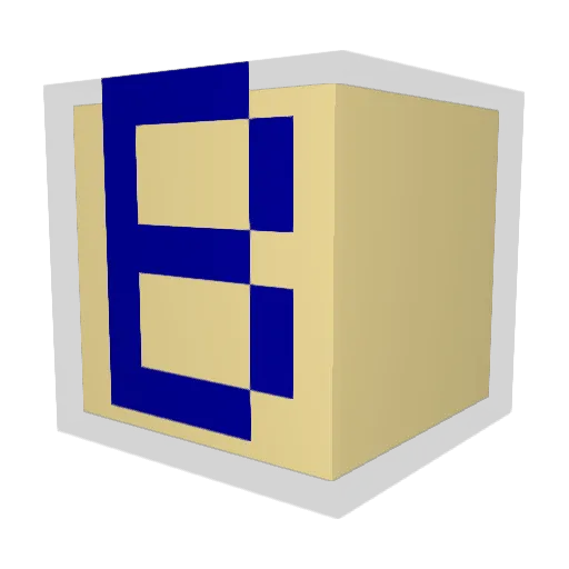 glicher1234 Minecraft avatar head, 3D render