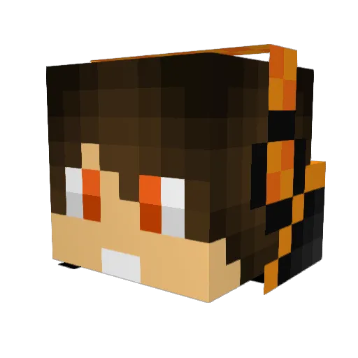 glife4me Minecraft avatar head, 3D render