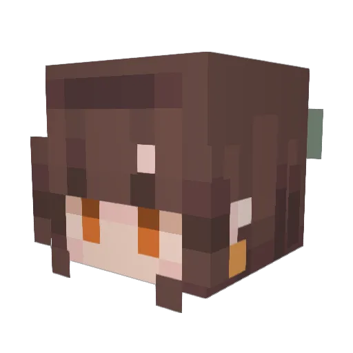 gliiitchserror Minecraft avatar head, 3D render