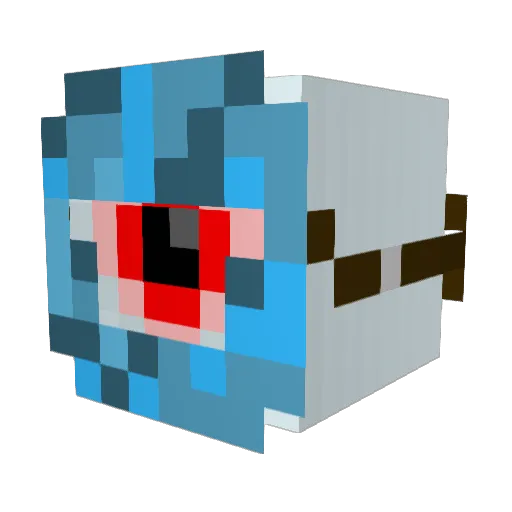 glimmer0813 Minecraft avatar head, 3D render