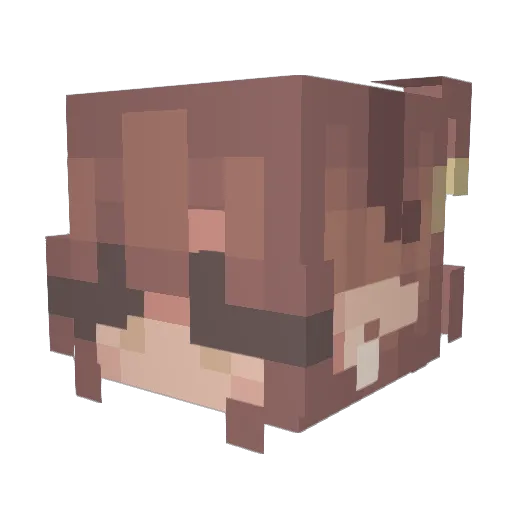 glimmer69 Minecraft avatar head, 3D render