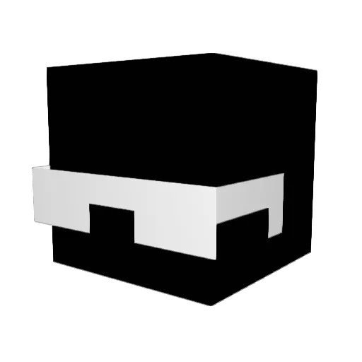 glimq Minecraft avatar head, 3D render