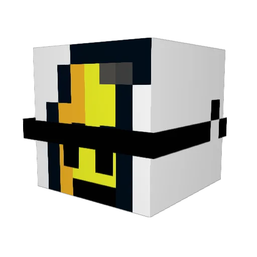 glitched_g4mer Minecraft avatar head, 3D render