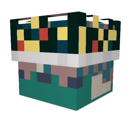 glitchedp1xel Minecraft avatar head, 3D render
