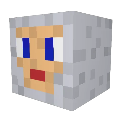 glitchmaster99 Minecraft avatar head, 3D render