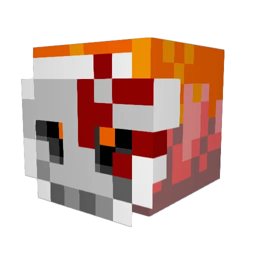 glitchmazter300 Minecraft avatar head, 3D render