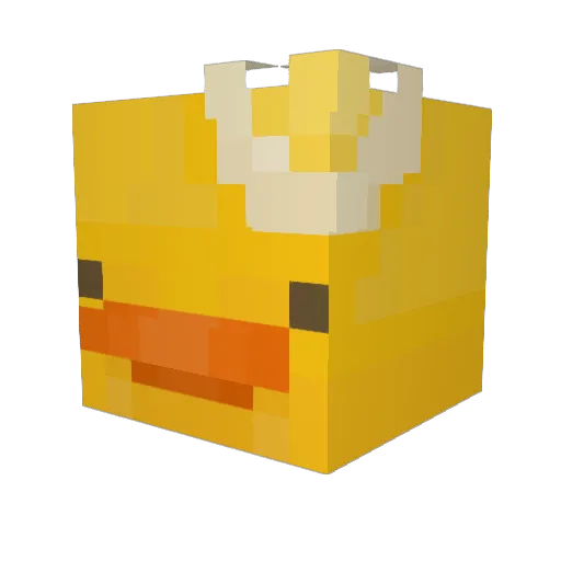 glitchnobody Minecraft avatar head, 3D render