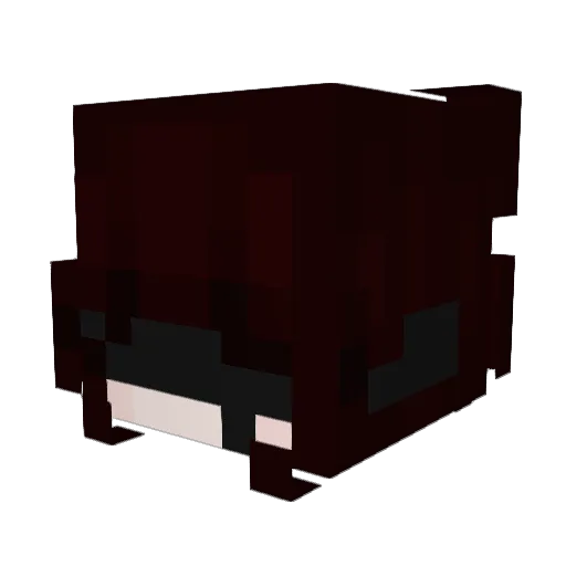 glitchxkkj Minecraft avatar head, 3D render