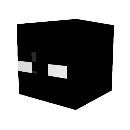 glitchy251_ Minecraft avatar head, 3D render